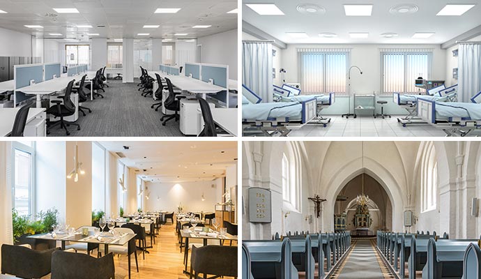 Commercial building restoration and cleanup