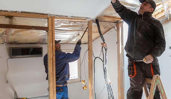 Commercial property reconstruction services