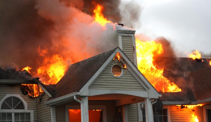 Fire damage restoration