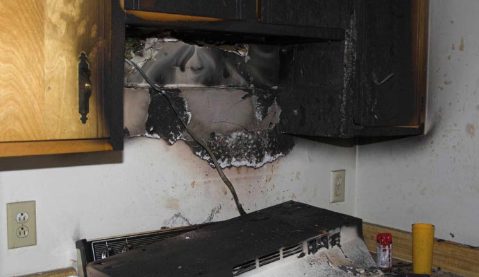 Fire damage property