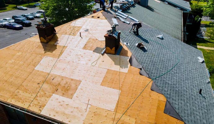 Professional roof replacement