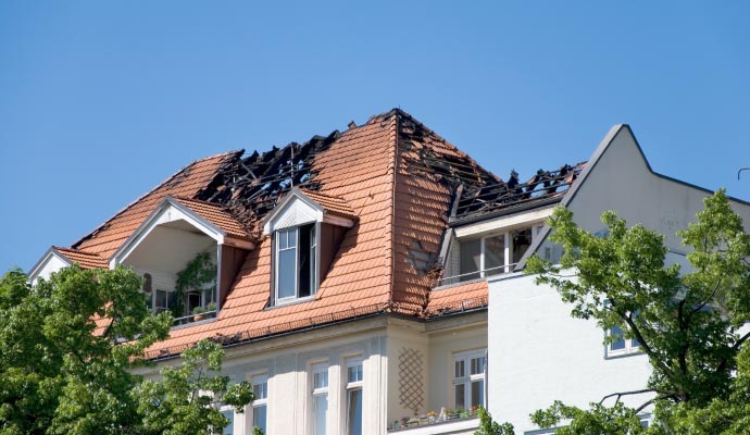 Fire damage property