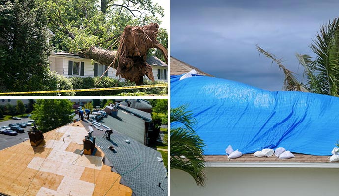 Emergency tree removal from storm damaged property