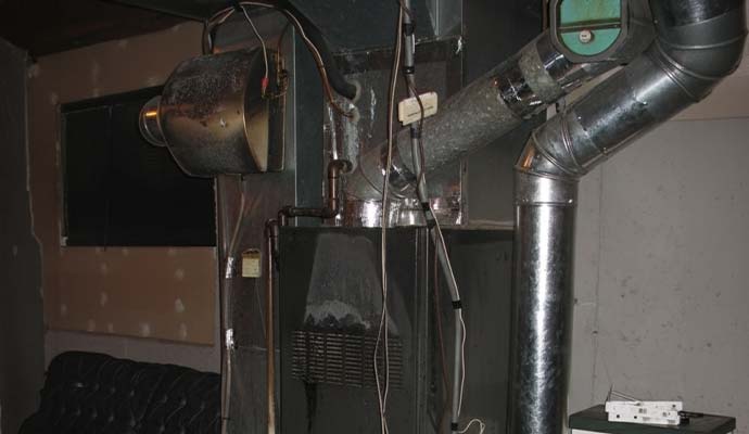 Fire damage furnace system