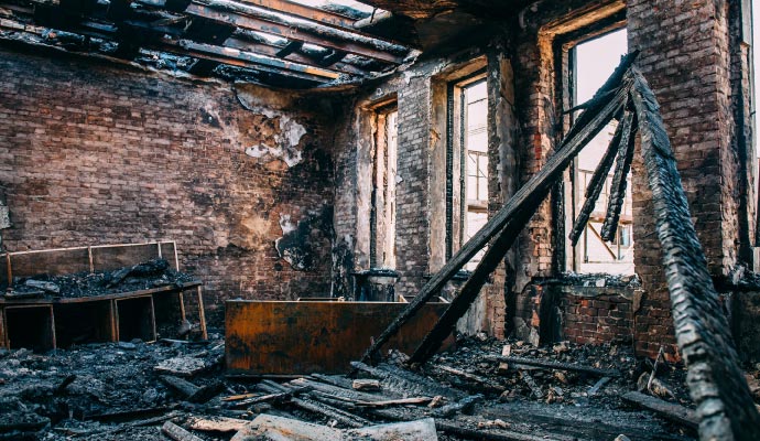 Fire damage restoration