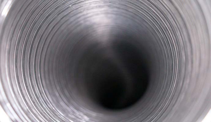 Inside of clean duct Inside of clean duct