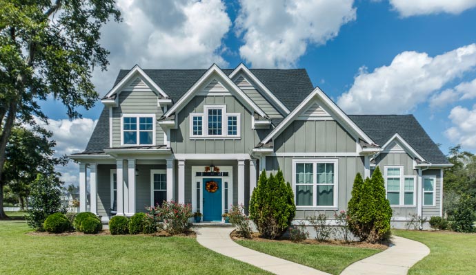 Restored clean residential house