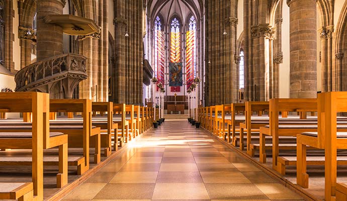 Inside of a church