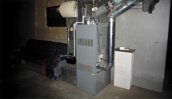 Newly installed furnace system