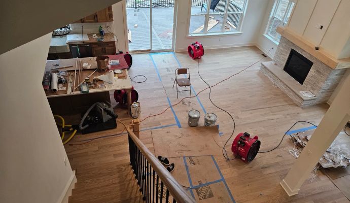 Professional water damage restoration service