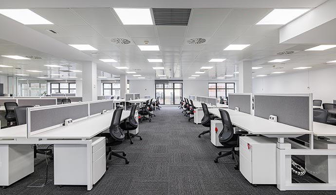 Restored office interior