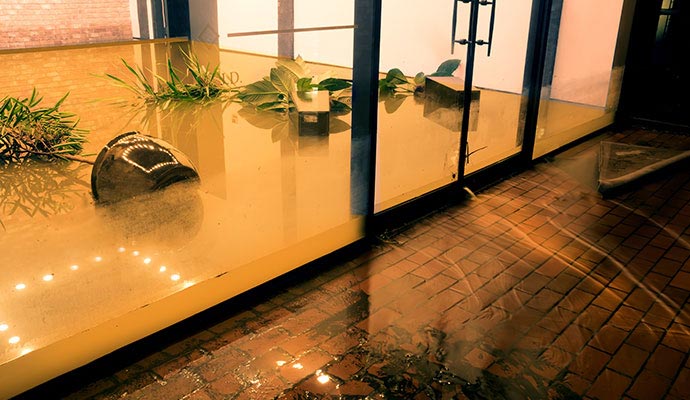 Storm and flood damage restoration service