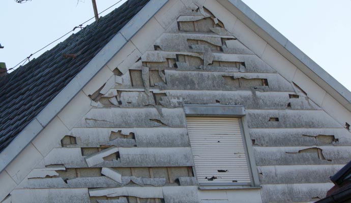 Hail damaged property
