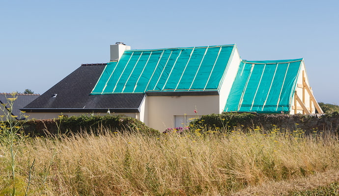 Properly turped roof