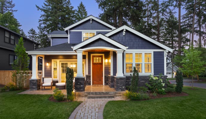 Restored residential house