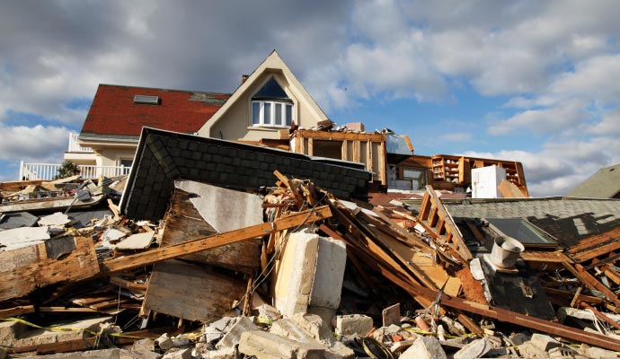 Tornado damaged property