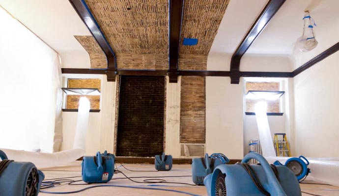 Water damage restoration service