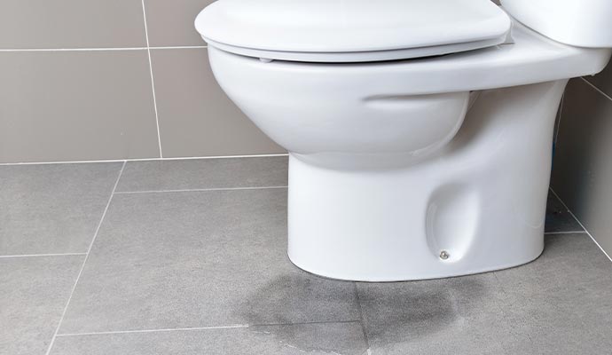 Leaked toilet Leaked toilet