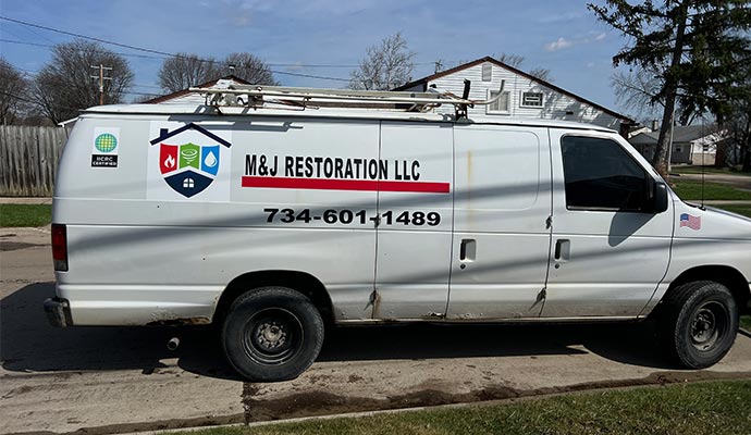MJ Restore service van