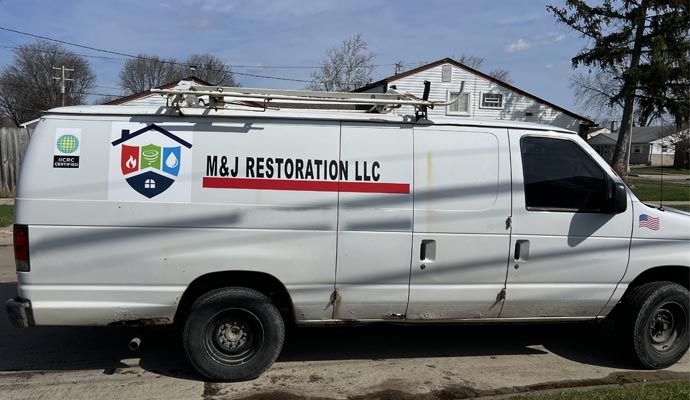 MJ Restore service vehicle