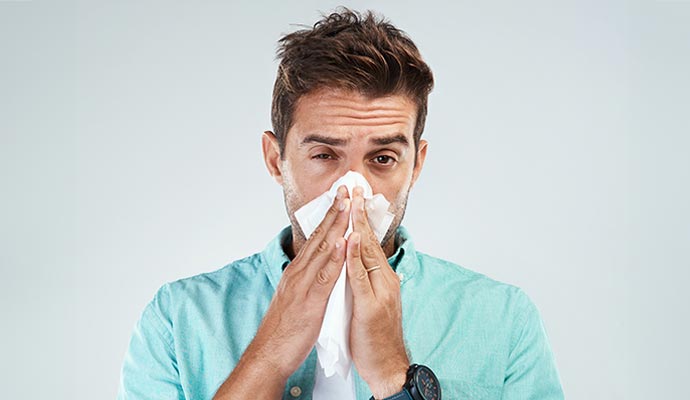 Person experiencing allergen problem Person experiencing allergen problem