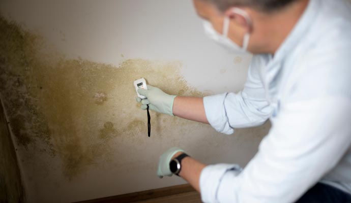 Professional water damage inspection