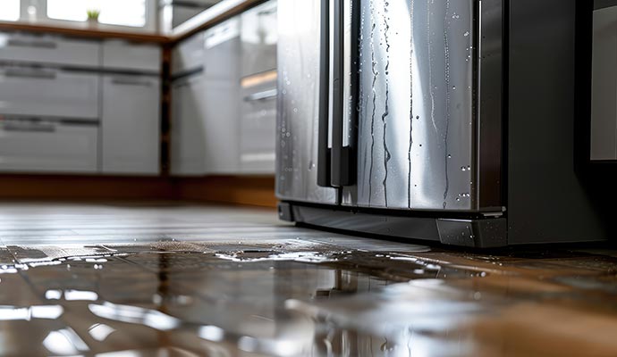 Water leaking from refrigerator